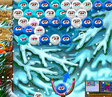 Шарики Пушистики зимой играть во весь экран онлайн бесплатно
